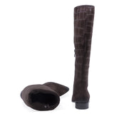 Cizme dama casual Kordel piele nabuc D3202 cioco