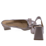 Pantofi dama eleganti Anna Viotti piele lacuita D105-6290P-J395-YT19 cafe