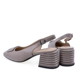 Pantofi damă eleganti piele naturala Anna Viotti D105-6371P-A11-X16 gri