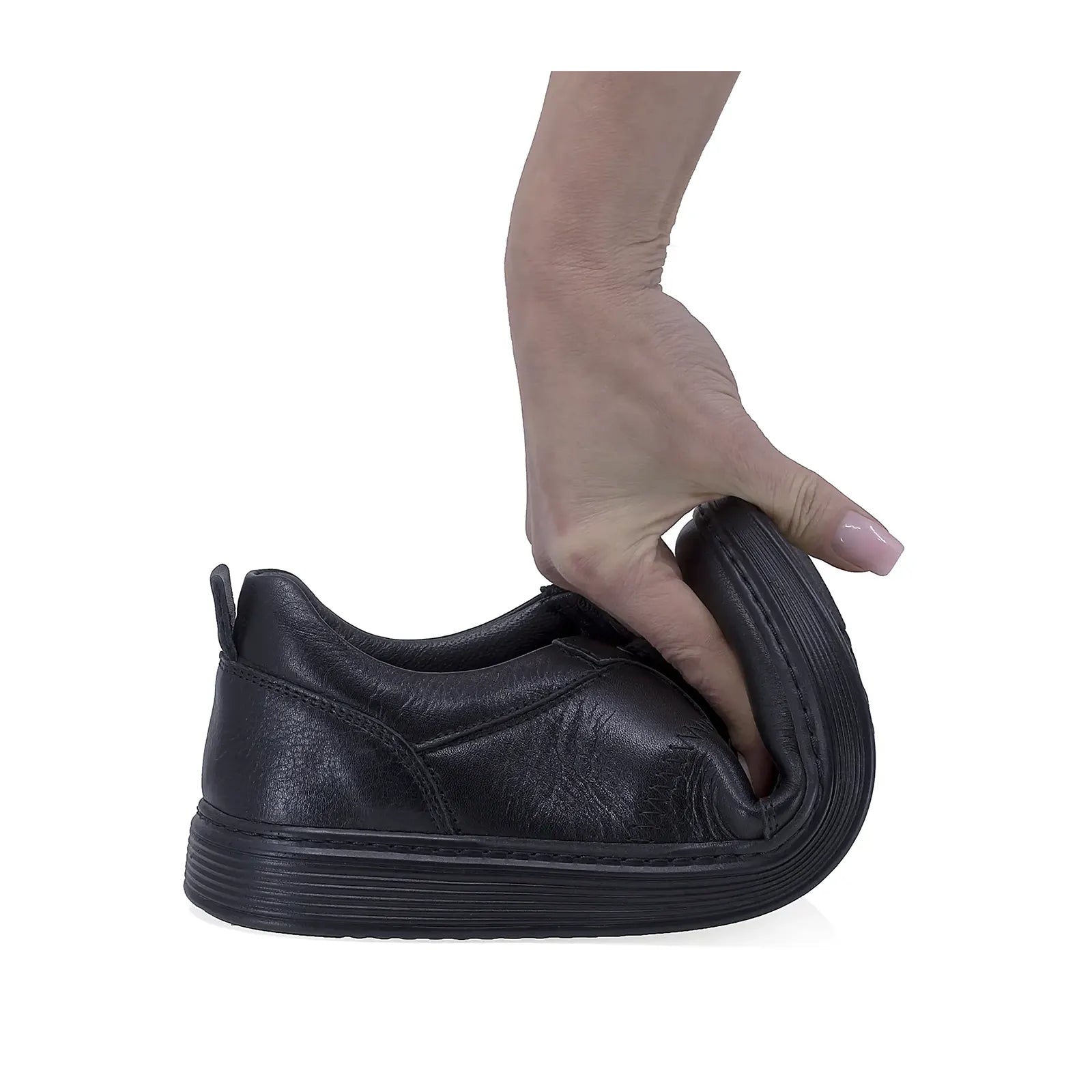 Pantofi barbati casual Goretti piele naturala B17-078 negru