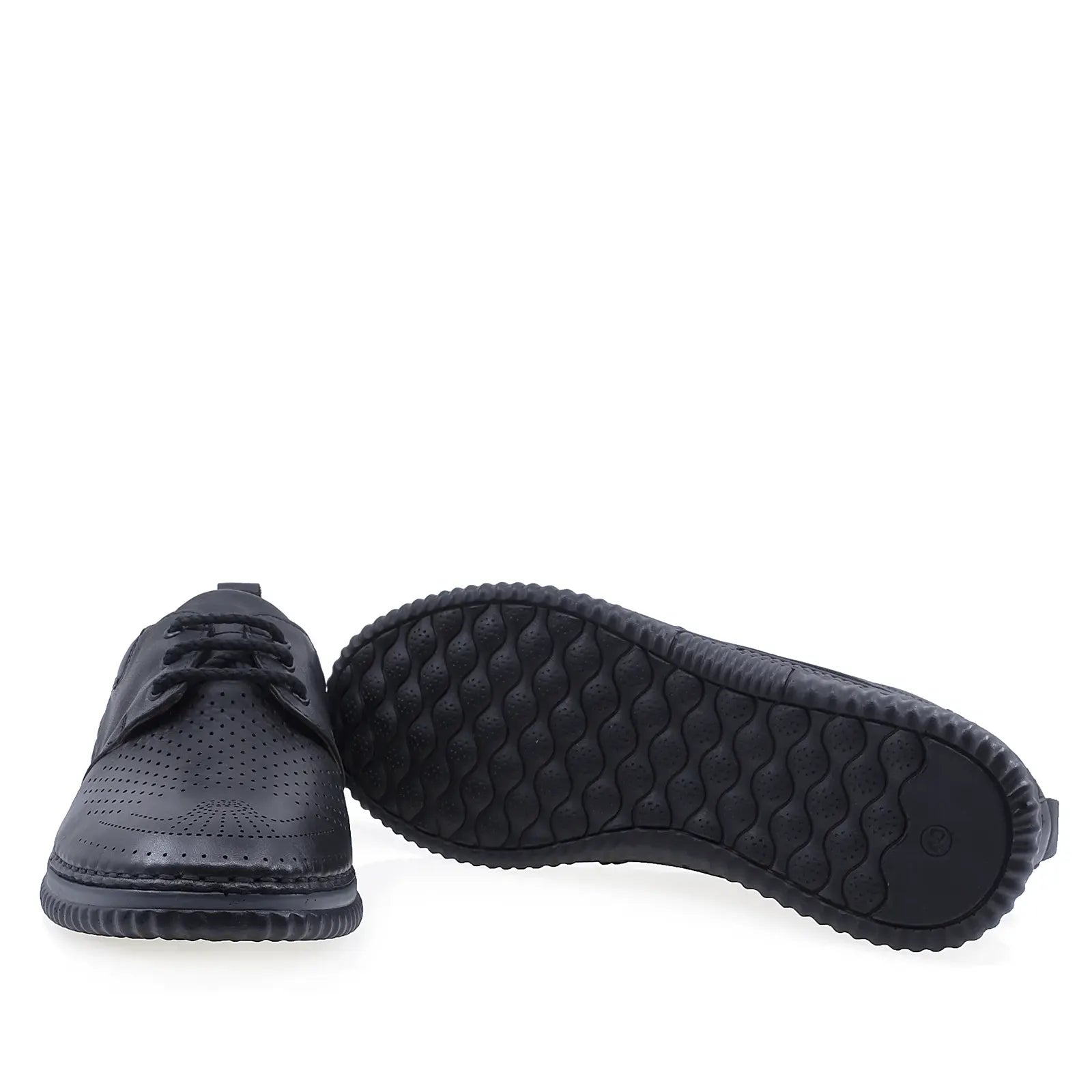 Pantofi barbati casual Goretti piele naturala B41-1046 negru