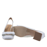Pantofi dama eleganti Anna Viotti piele lacuita D105-5533-161 albi