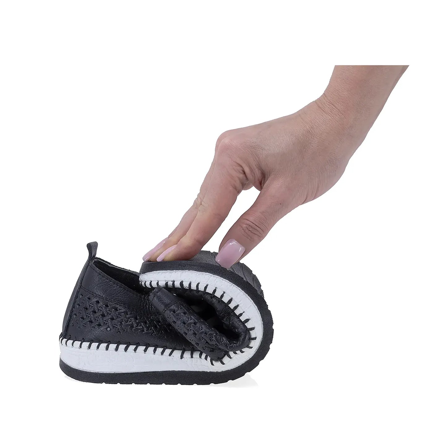 Pantofi Dama Casual Anna Viotti Piele naturala D74-405 negru