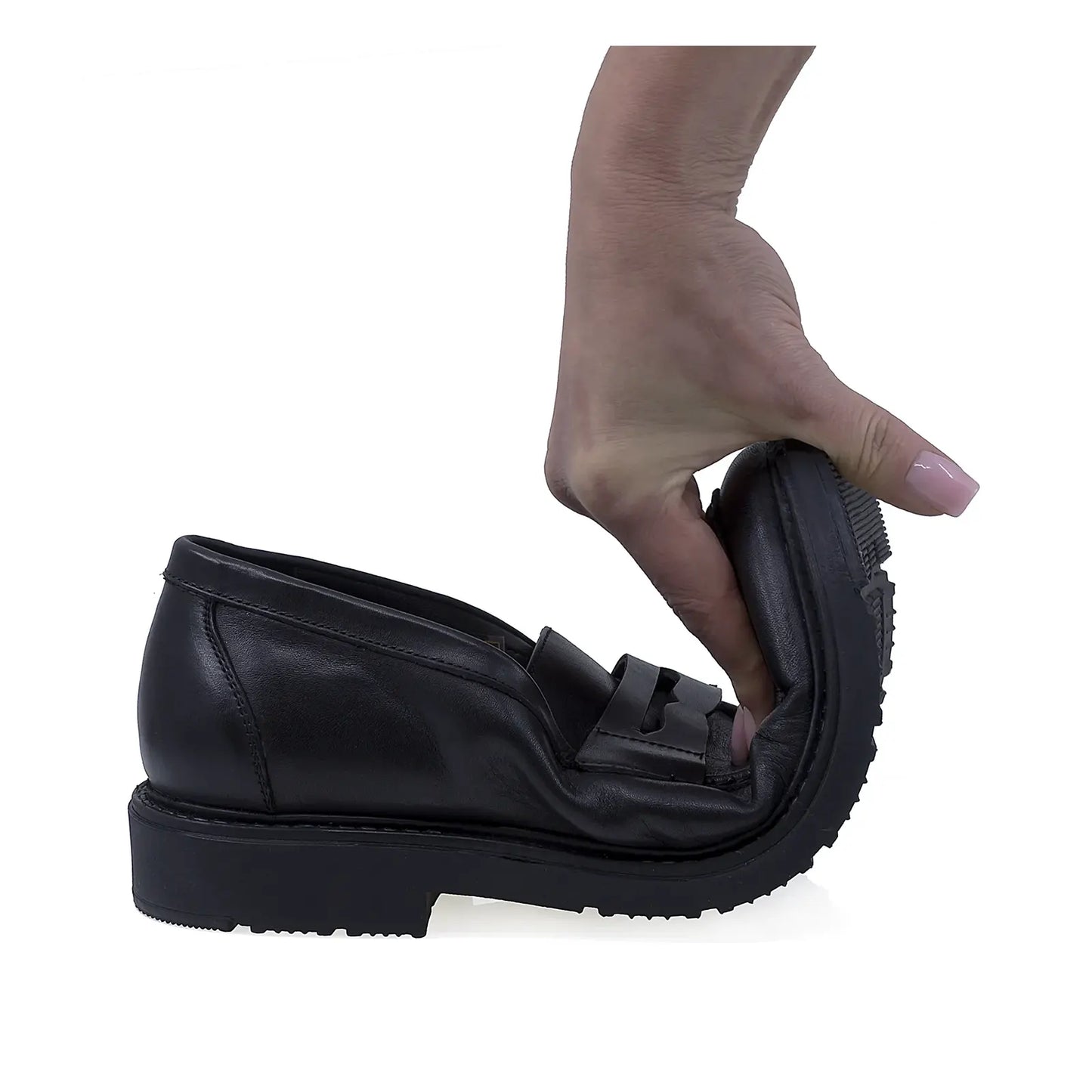 Pantofi barbati casual Goretti piele naturala B200-90113 negru