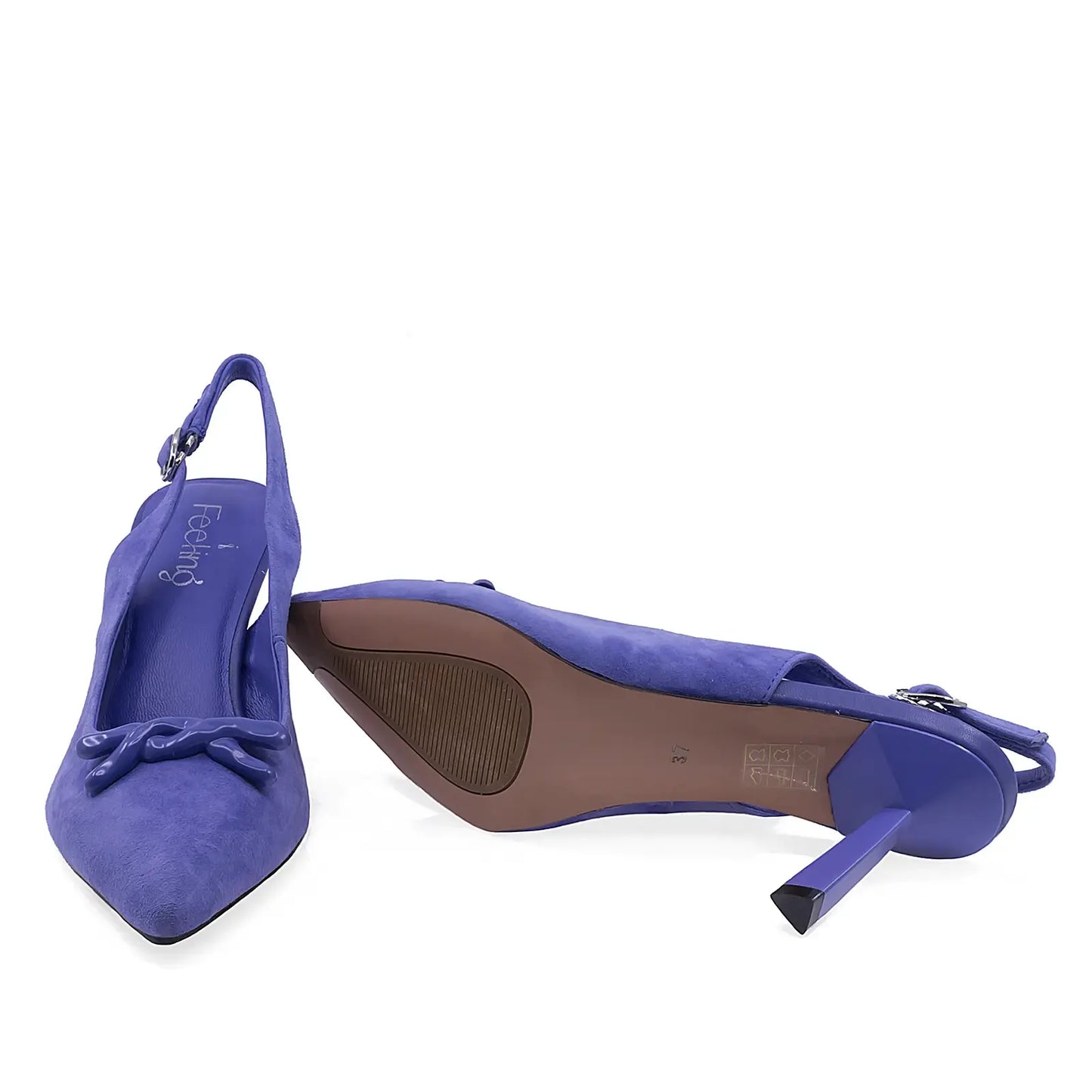 Pantofi dama eleganti Feeling piele intoarsa D47-8328 mov