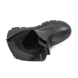 Ghete dama Anna Viotti din piele naturala D44-4432 negru