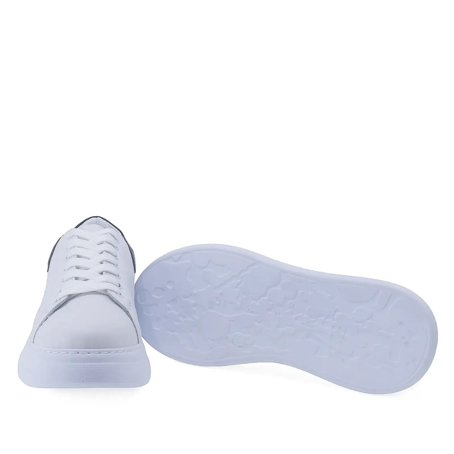 Pantofi Dama Casual Anna Viotti Piele naturala D16-450 alb/bleumarin