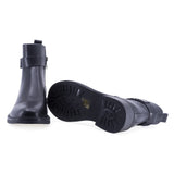 Ghete dama casual Sole piele naturala 09 negre