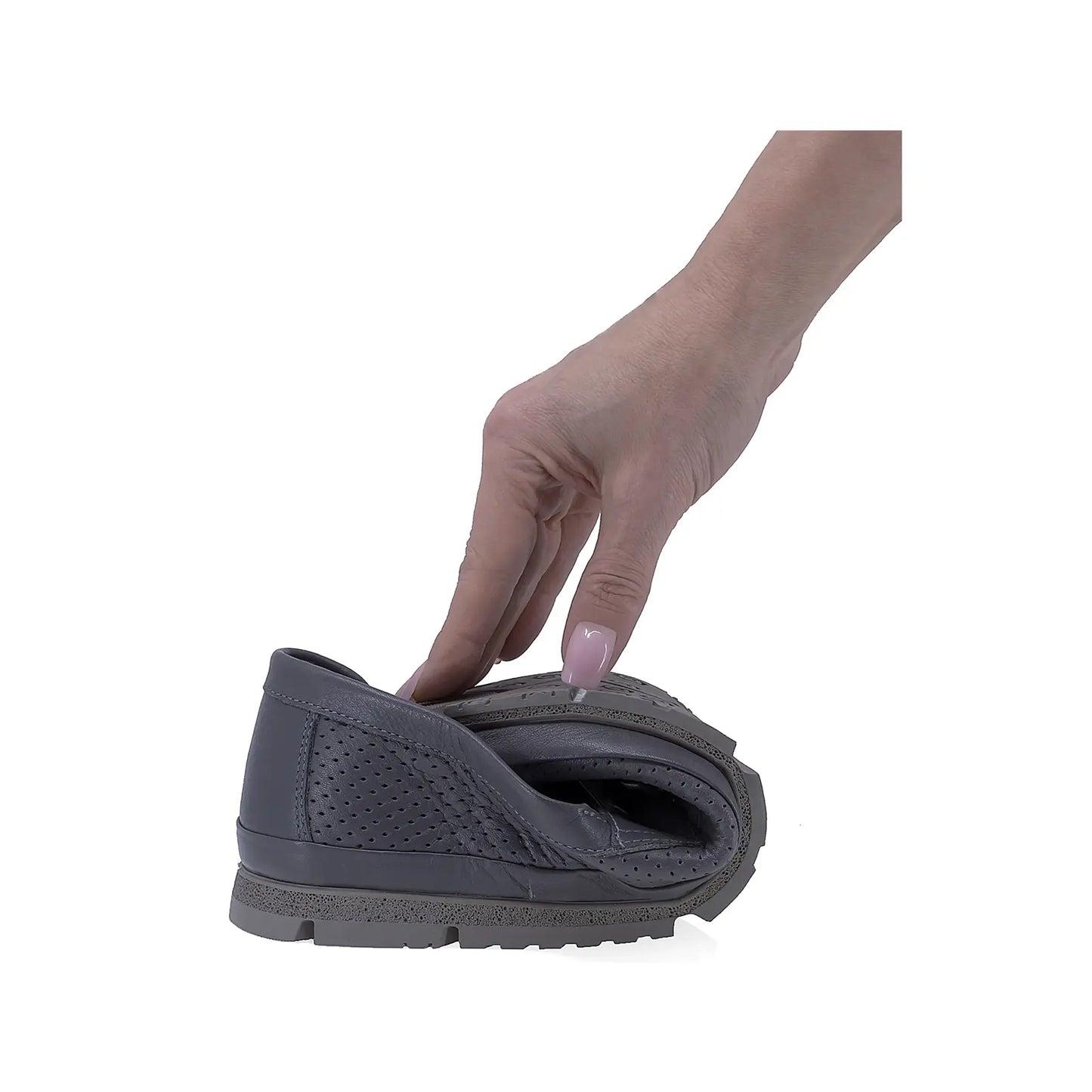 Pantofi barbati casual Goretti piele naturala B67-223 gri