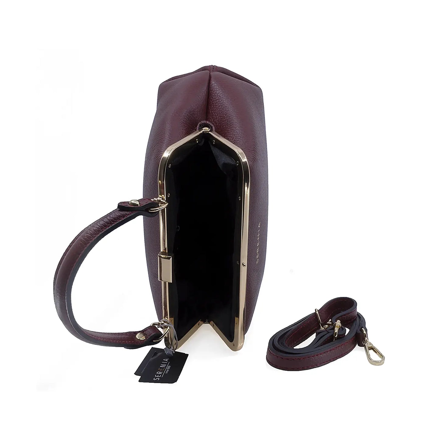 Geantă damă Serenia piele naturala 035 grena