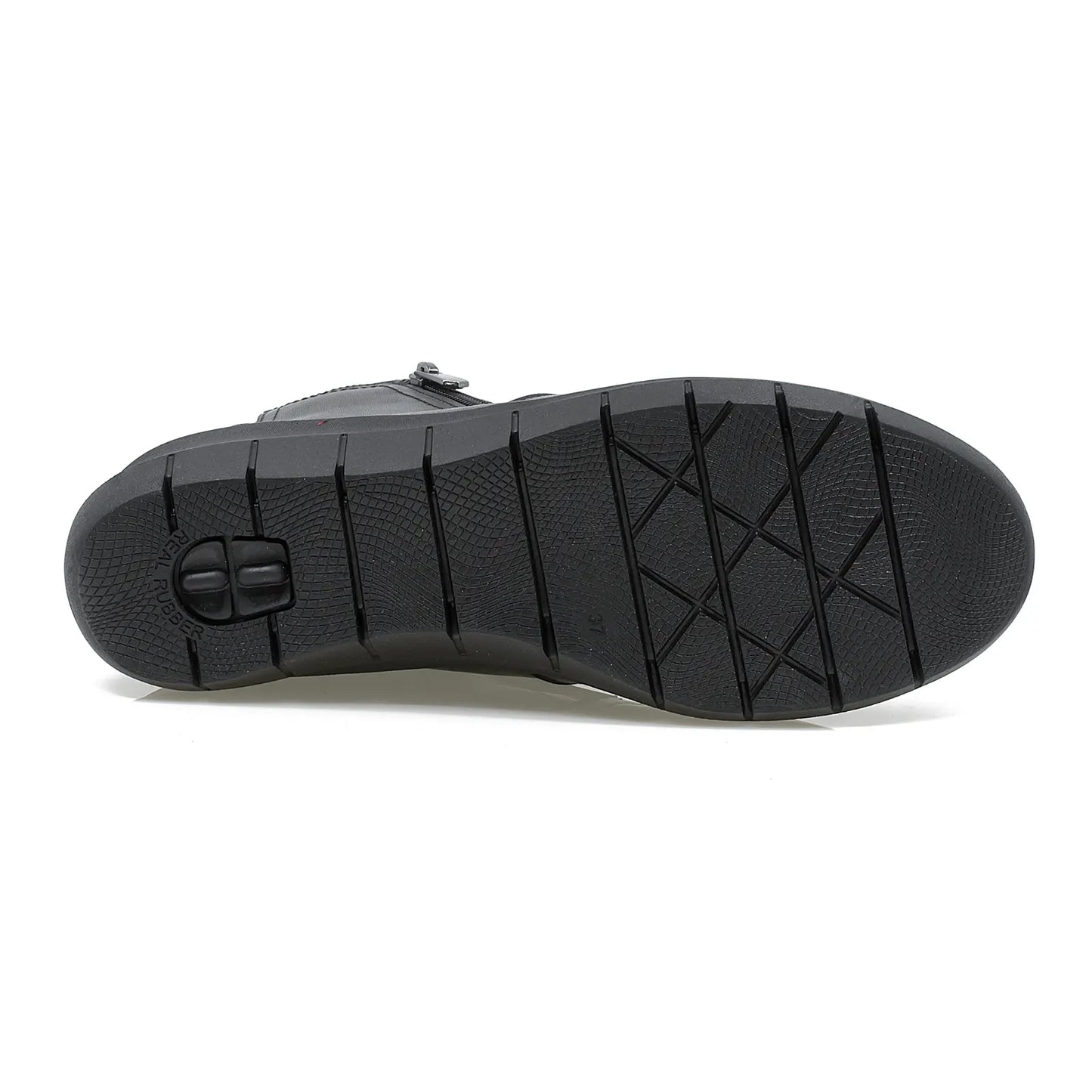 Ghete dama Anna Viotti din piele naturala D 70-1200 negru-4