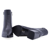Botine dama elegante Sole piele naturala 10 negre