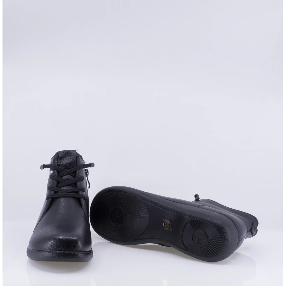 Ghete dama casual Anna Viotti piele naturala D111-2E89295-1 negre
