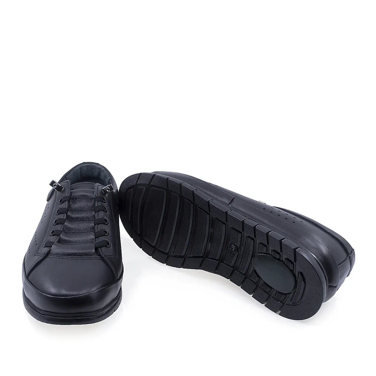 PANTOFI BARBATI CASUAL GORETTI DIN PIELE NATURALA B24-492 negri