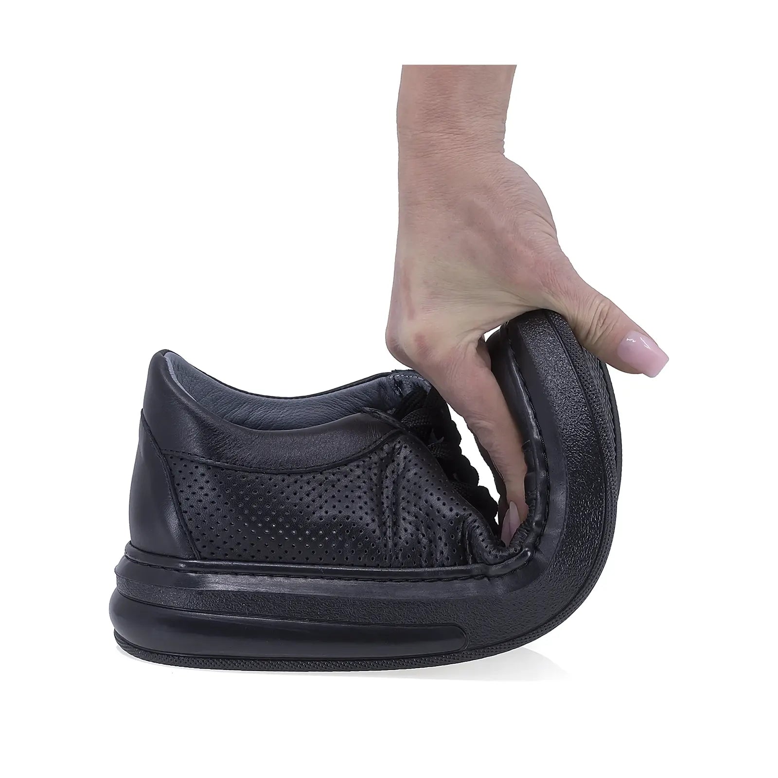 Pantofi barbati casual Goretti piele naturala B16-1451 negru
