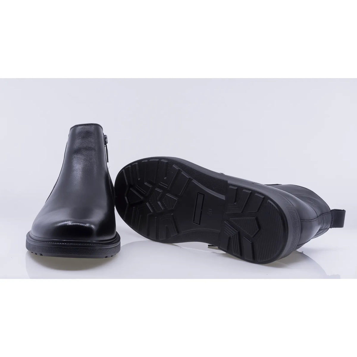 Ghete barbati casual Goretti piele naturala B111-BJ18057 negre