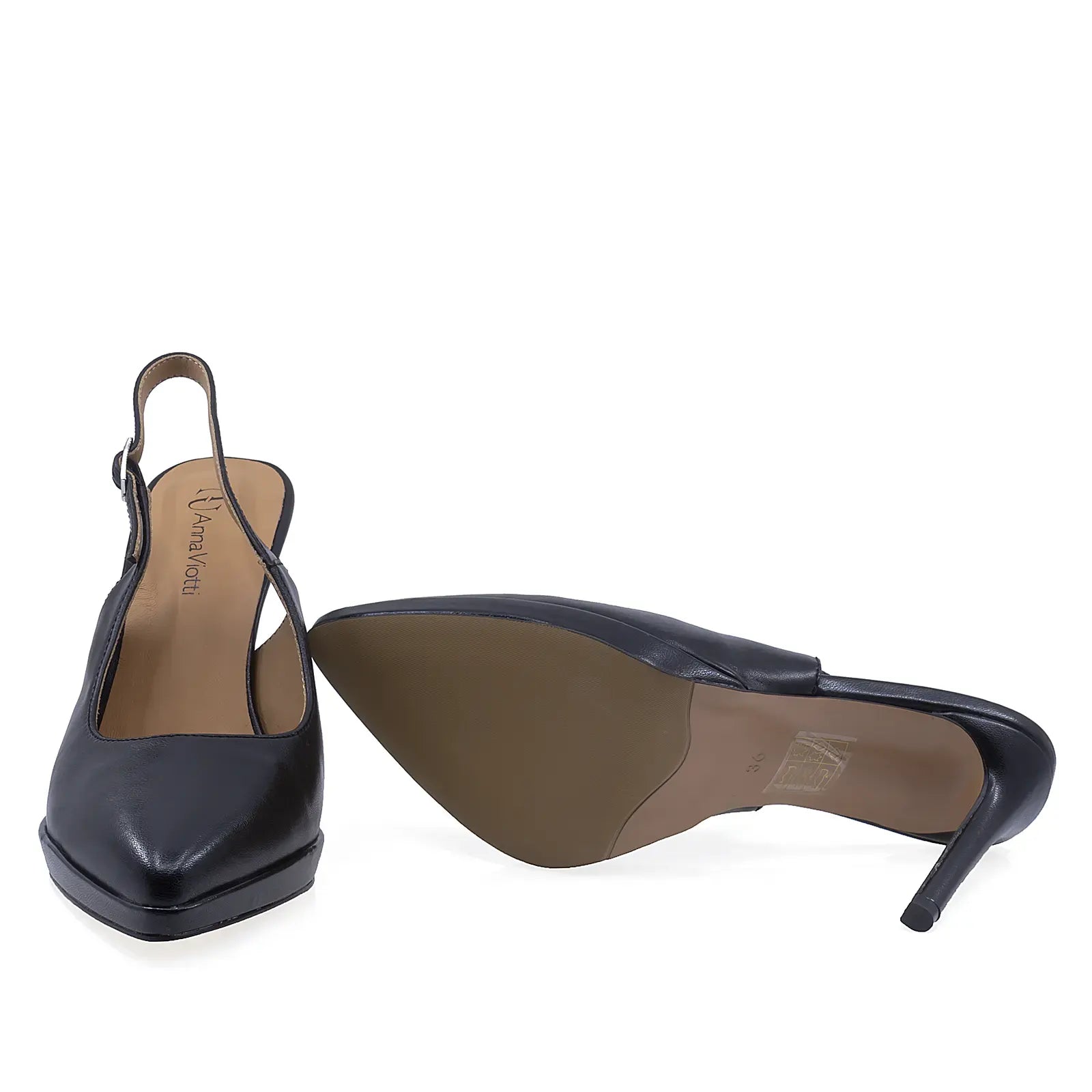 Pantofi dama eleganti Anna Viotti piele naturala D105-12-2 negru