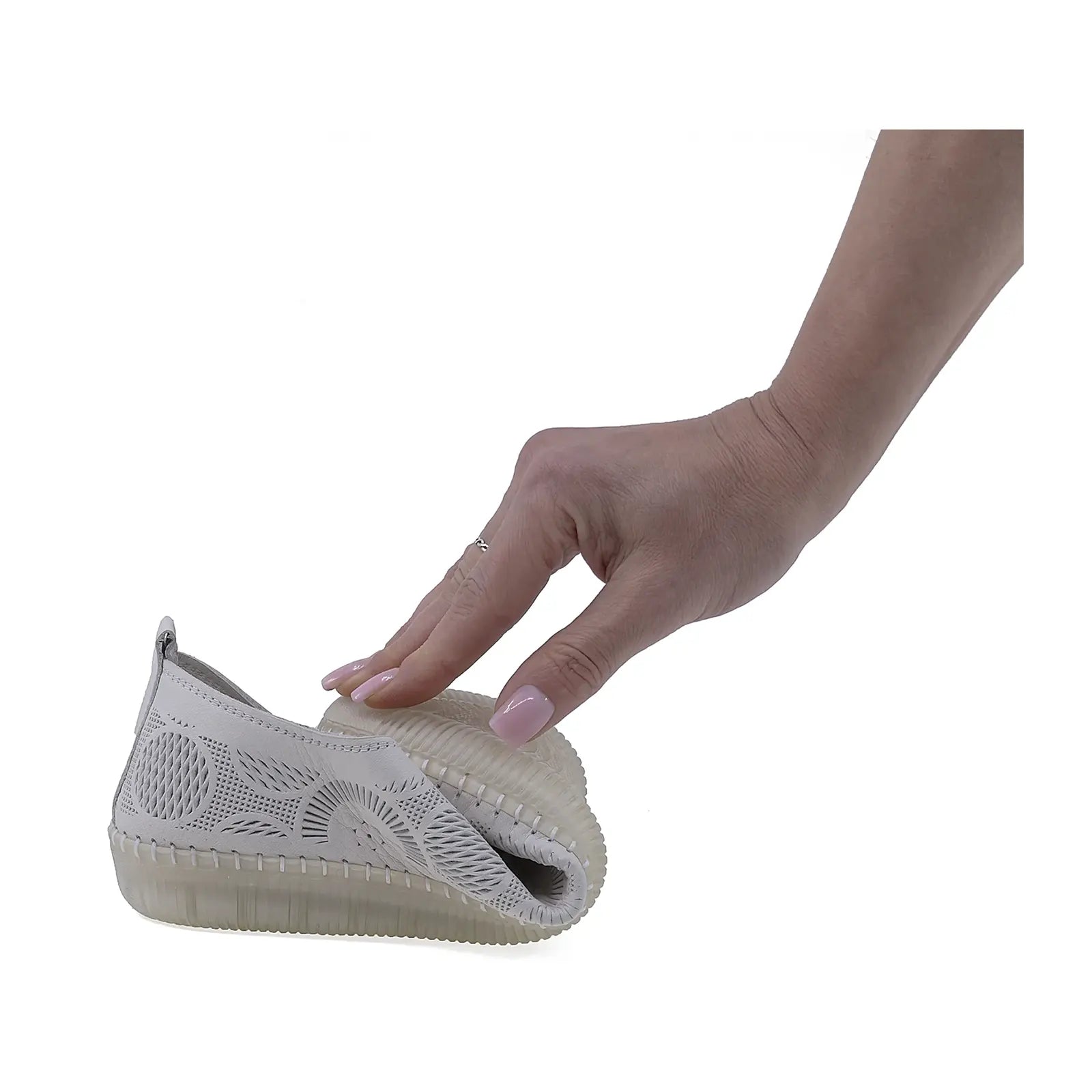 Pantofi Dama Casual Anna Viotti Piele naturala D43-01 bej
