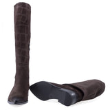 Cizme dama casual Kordel piele nabuc D3202 cioco