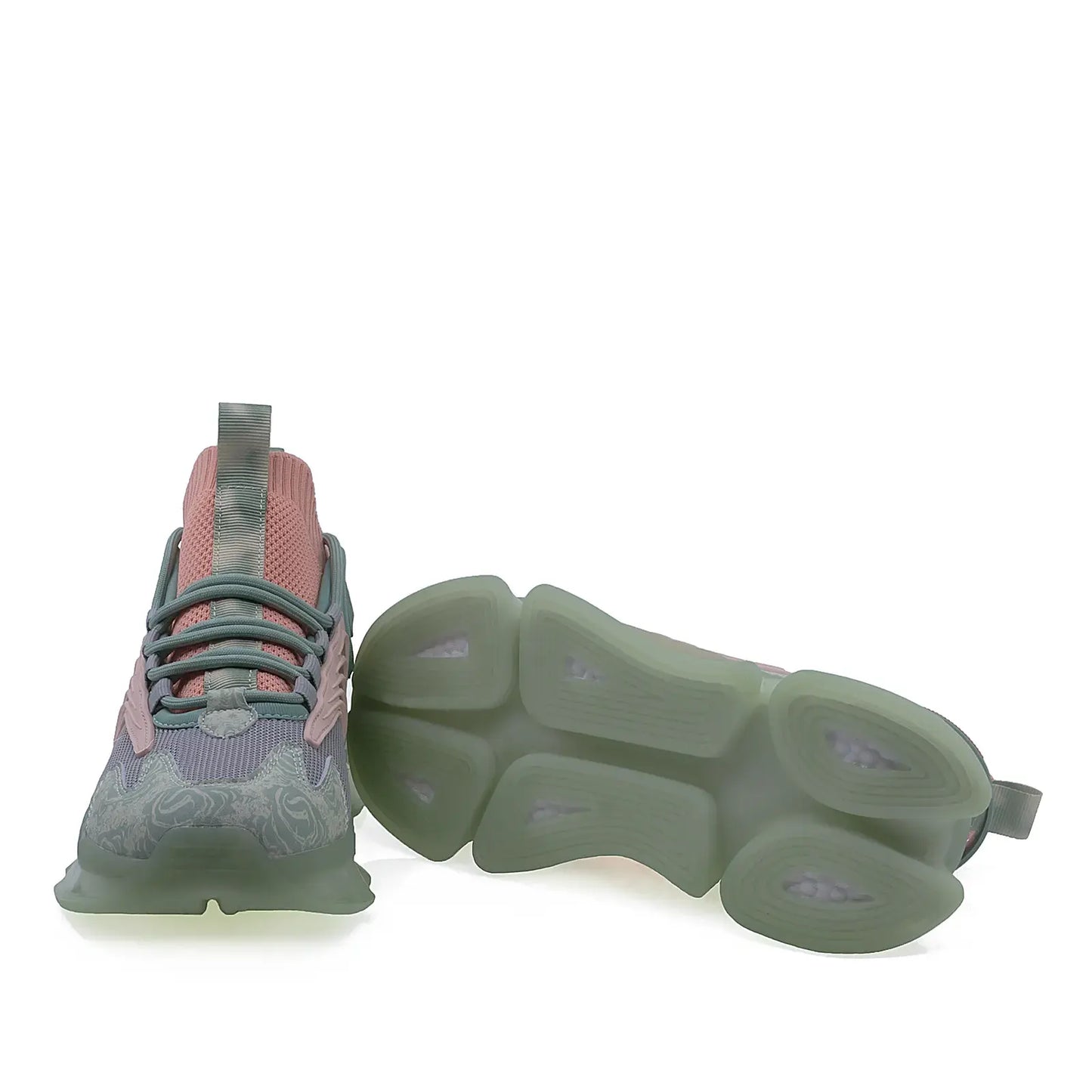 Pantofi dama sport Goretti poliuretan D100-CL31091 menta/orange