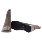 Botine dama elegante Anna Viotti piele intoarsa D106-25102-F002 bej