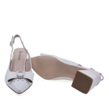 Talpă pantofi damă eleganți Anna Viotti albi, model D106-QH3A234-GW1066V-J, flexibilă și aderentă