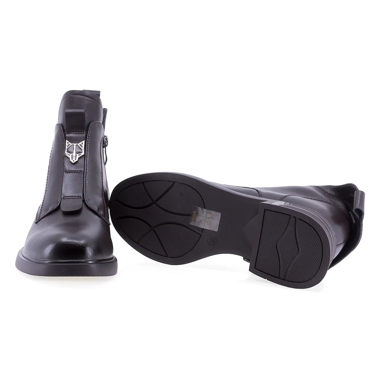 Ghete dama casual Sole piele naturala 08 maro