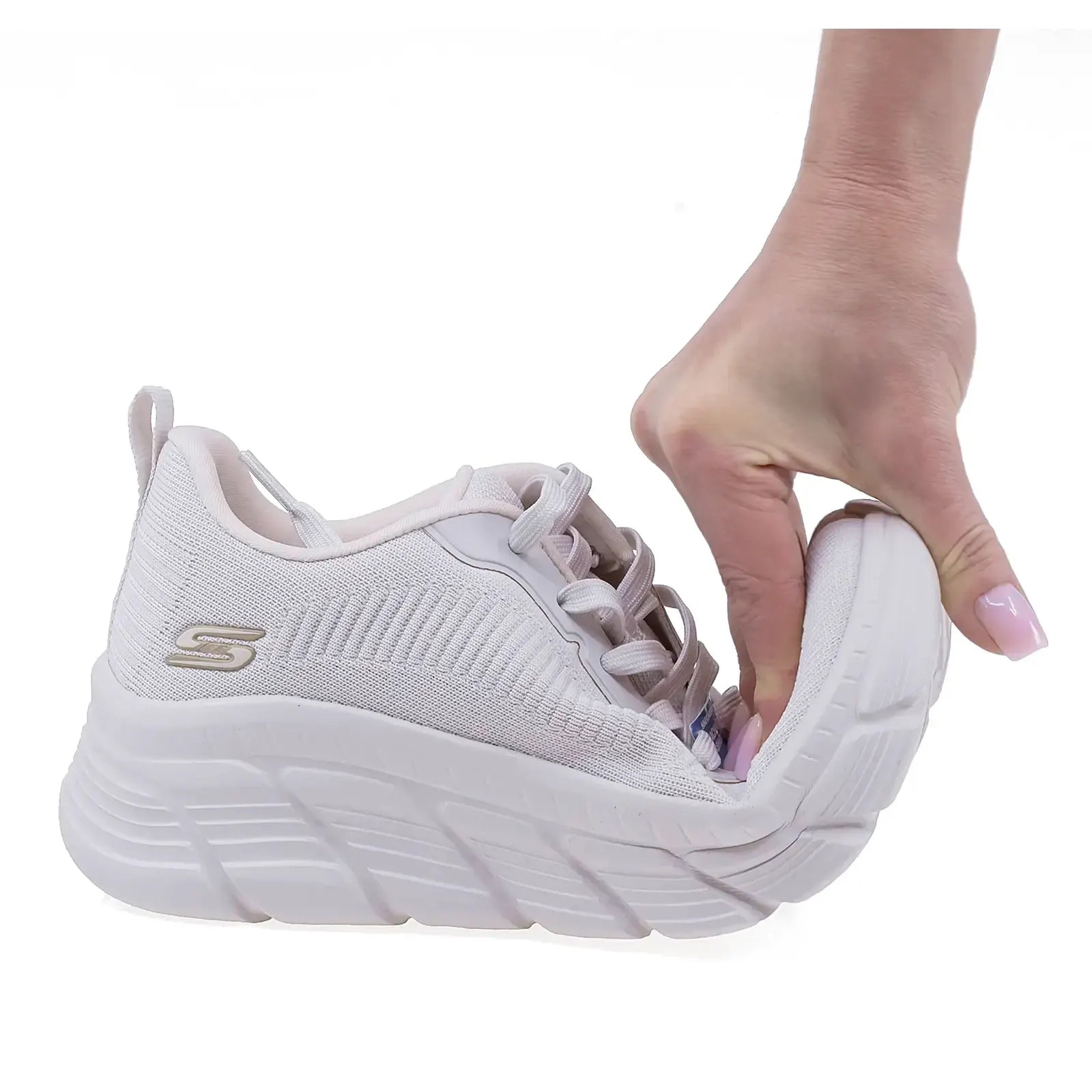 Pantofi Dama Sport SKECHERS Memory foam D1-117385 alb