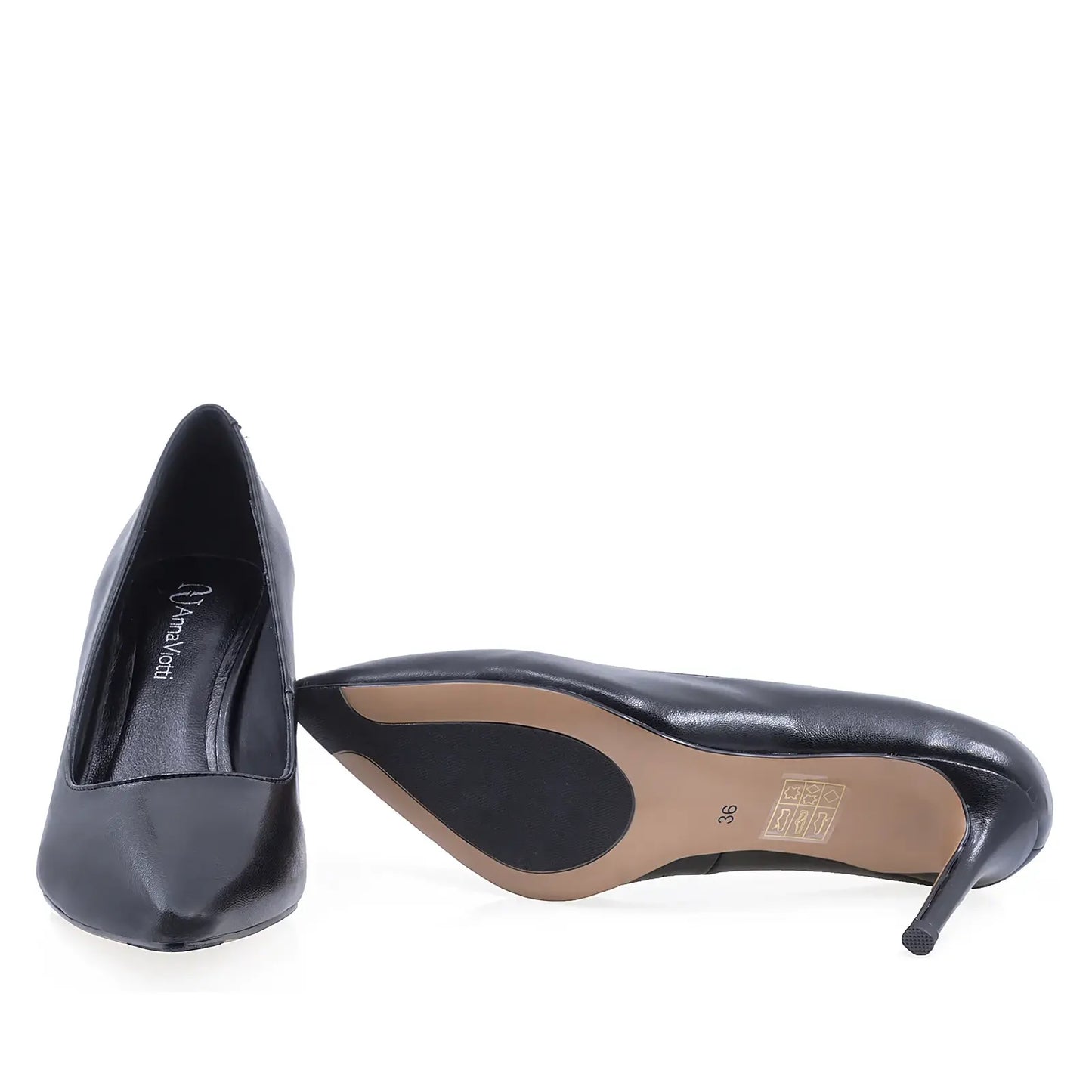 Pantofi dama eleganti Anna Viotti piele naturala D105-B106D-163-YT01 negru