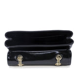 Geantă damă Anna Viotti piele naturala lucioasa CS6669A002 neagra