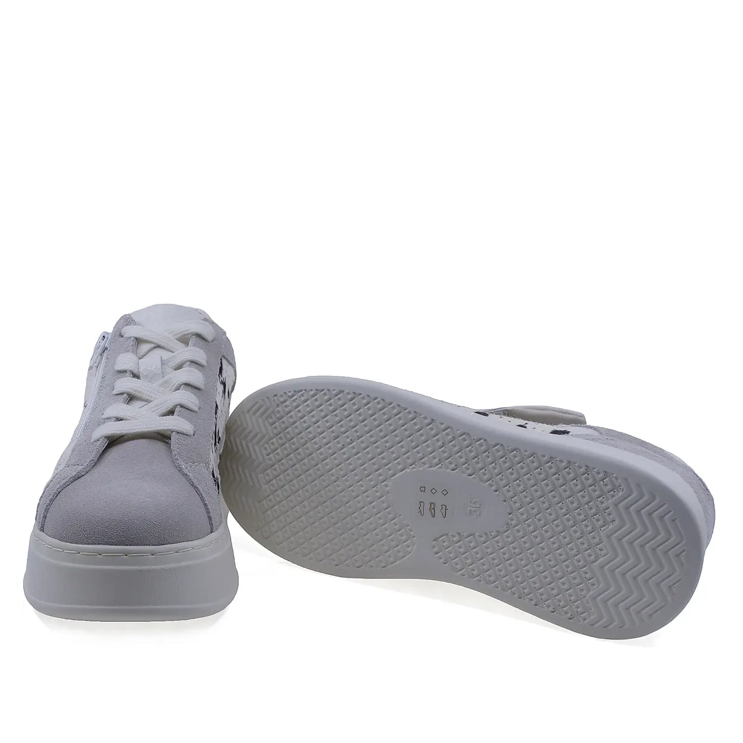 Pantofi dama casual Anna Viotti piele intoarsa, D116-302-01, gri