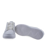 Pantofi Dama Casual Goretti Piele naturala D100-CL33891 alb/gri