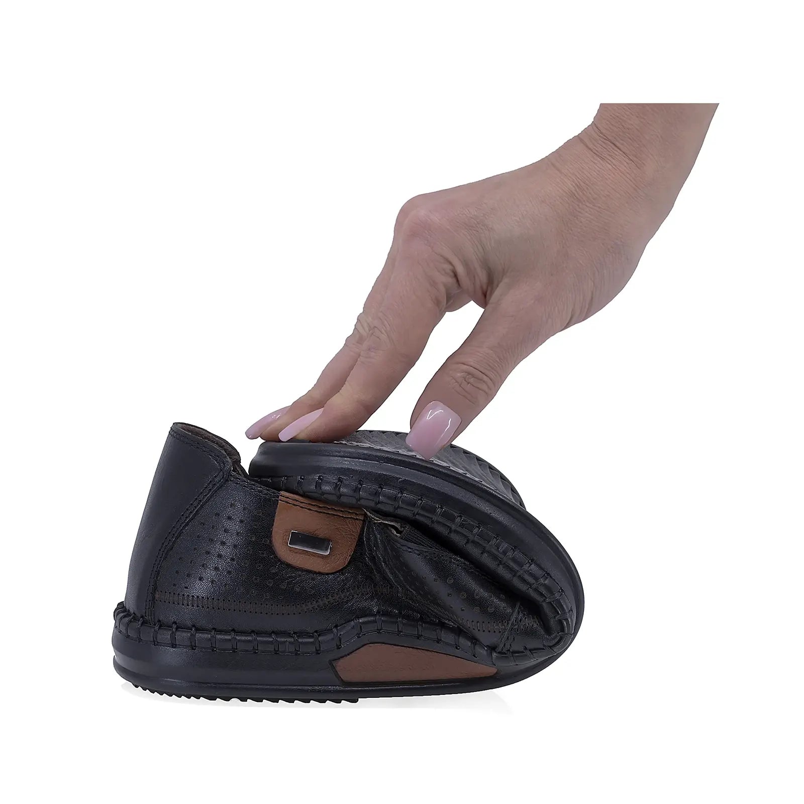 Pantofi barbati casual Goretti piele naturala B25-7573 negru