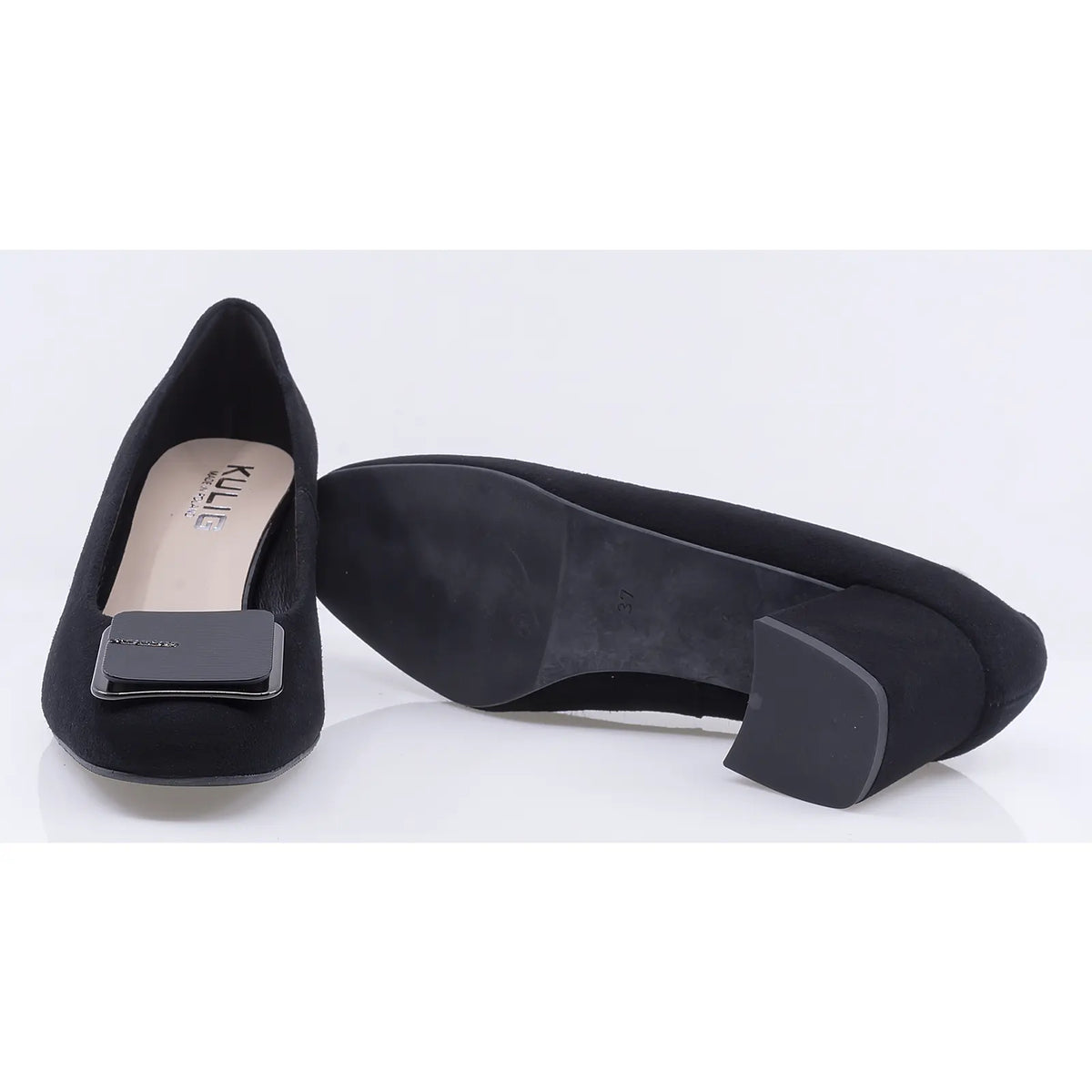 Pantofi dama eleganti Sala piele intoarsa 20573 negri