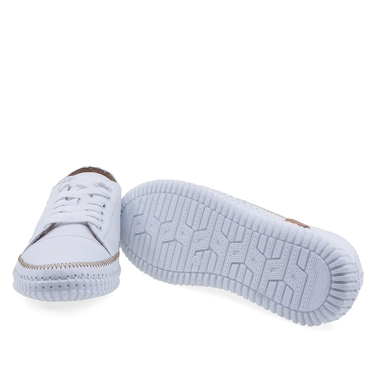 Pantofi Dama Casual Anna Viotti Piele naturala D76-409 alb