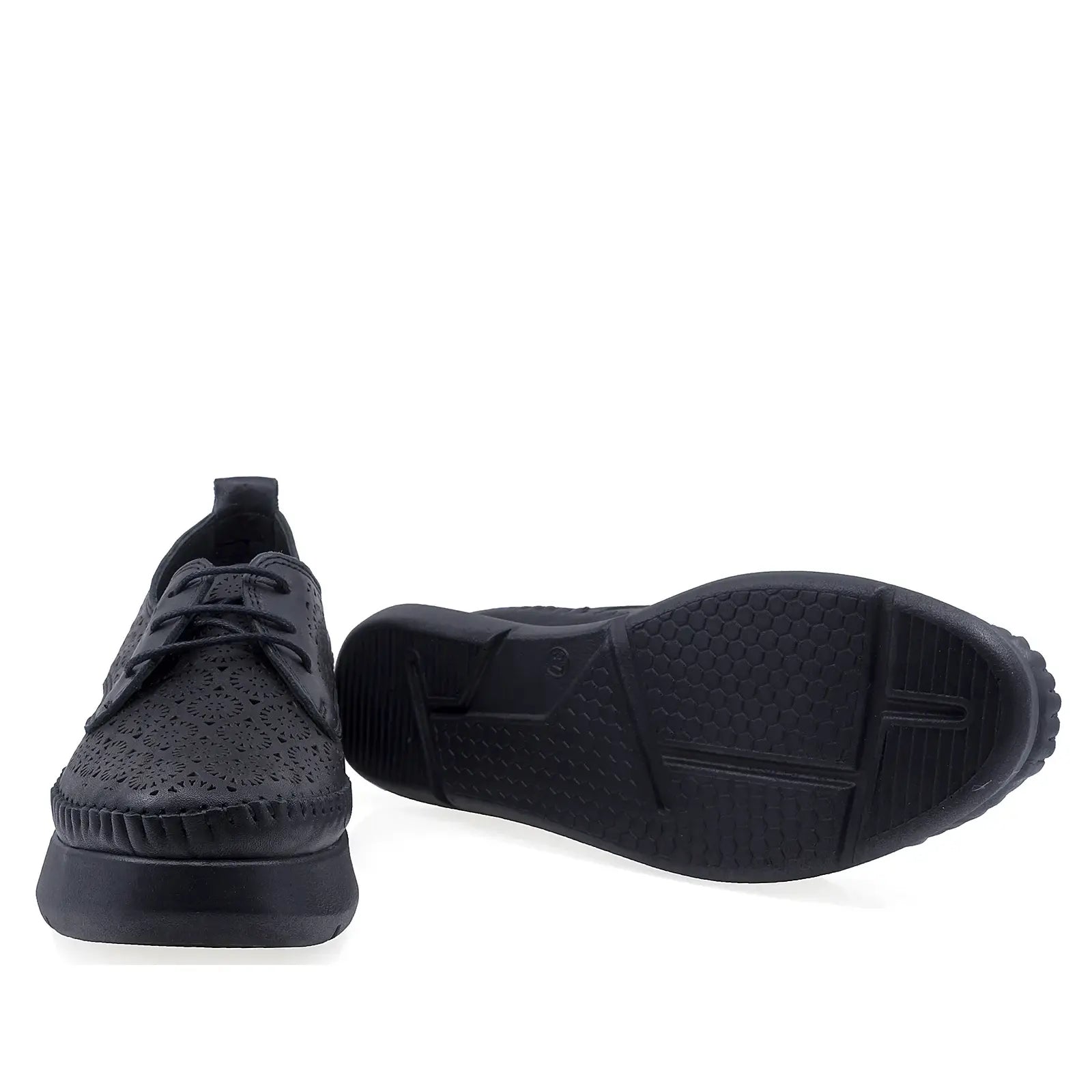 Pantofi Dama Casual Anna Viotti Piele naturala D43-53-L17 negru