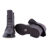 Ghete dama casual Sole piele naturala 02 maro