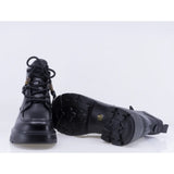 Ghete dama casual Anna Viotti piele naturala D111-5E13150-1 negre
