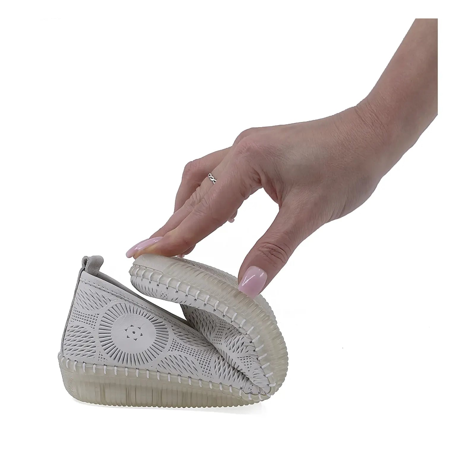 Pantofi Dama Casual Anna Viotti Piele naturala D43-07 bej