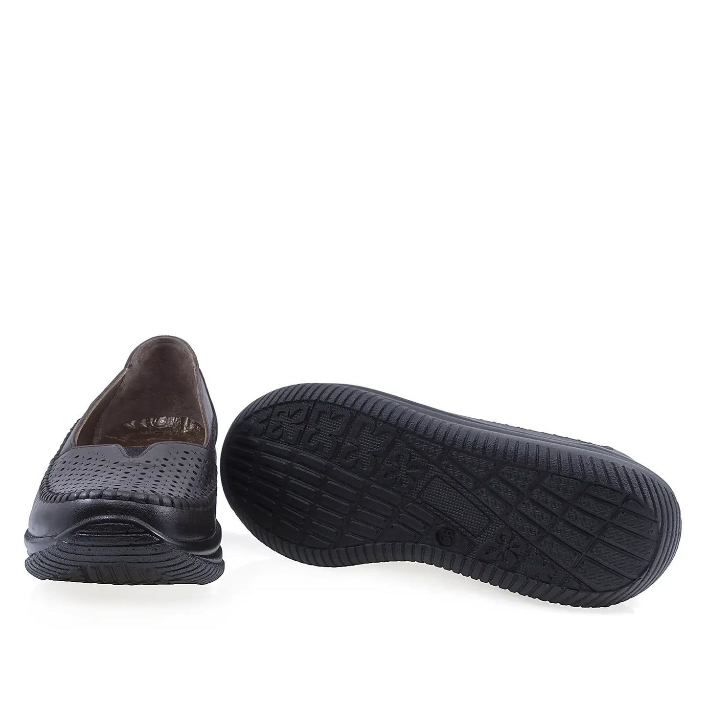 Pantofi Dama Casual Anna Viotti Piele naturala D64-1050 maro