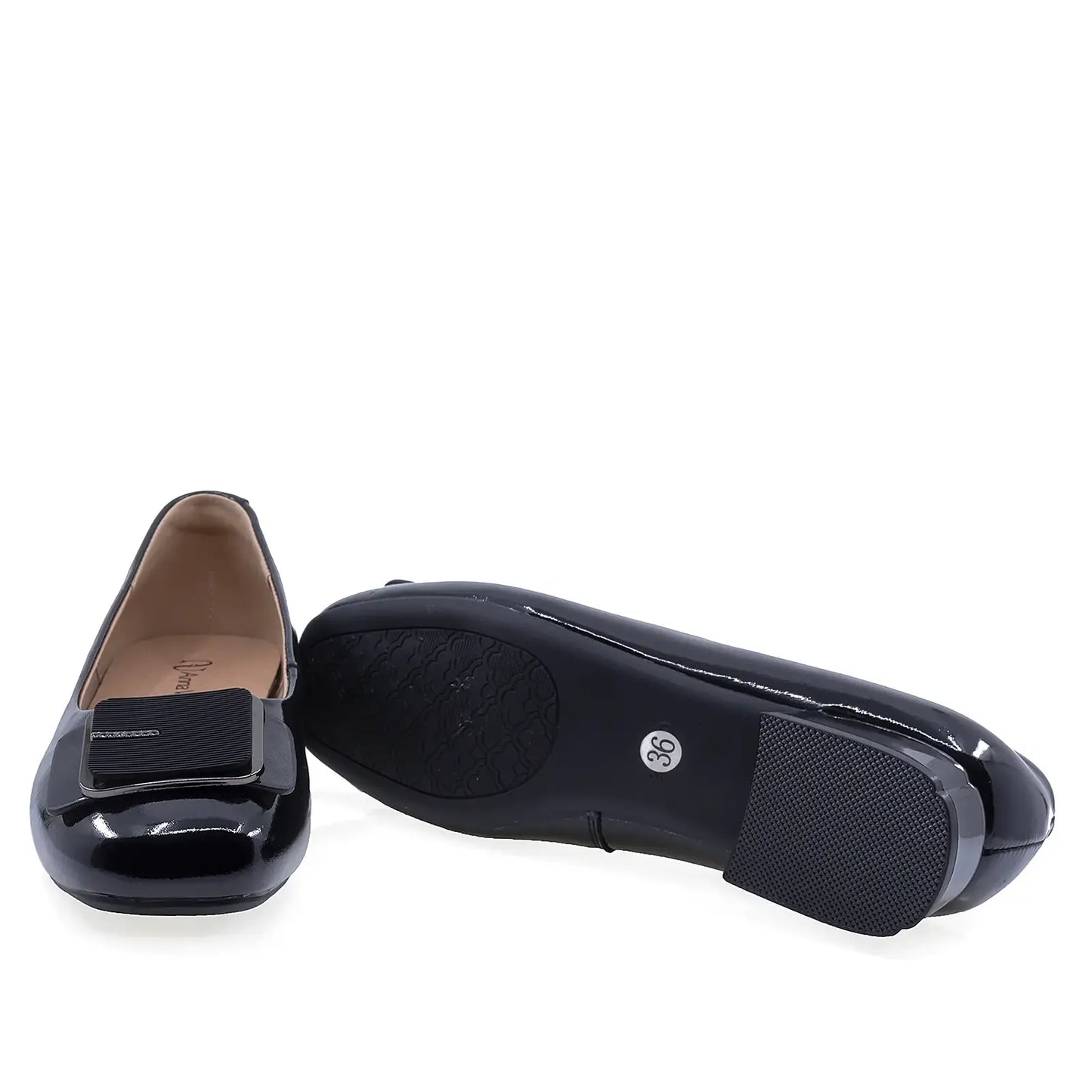Pantofi dama eleganti Anna Viotti piele lacuita D111-3V92602-75 negru