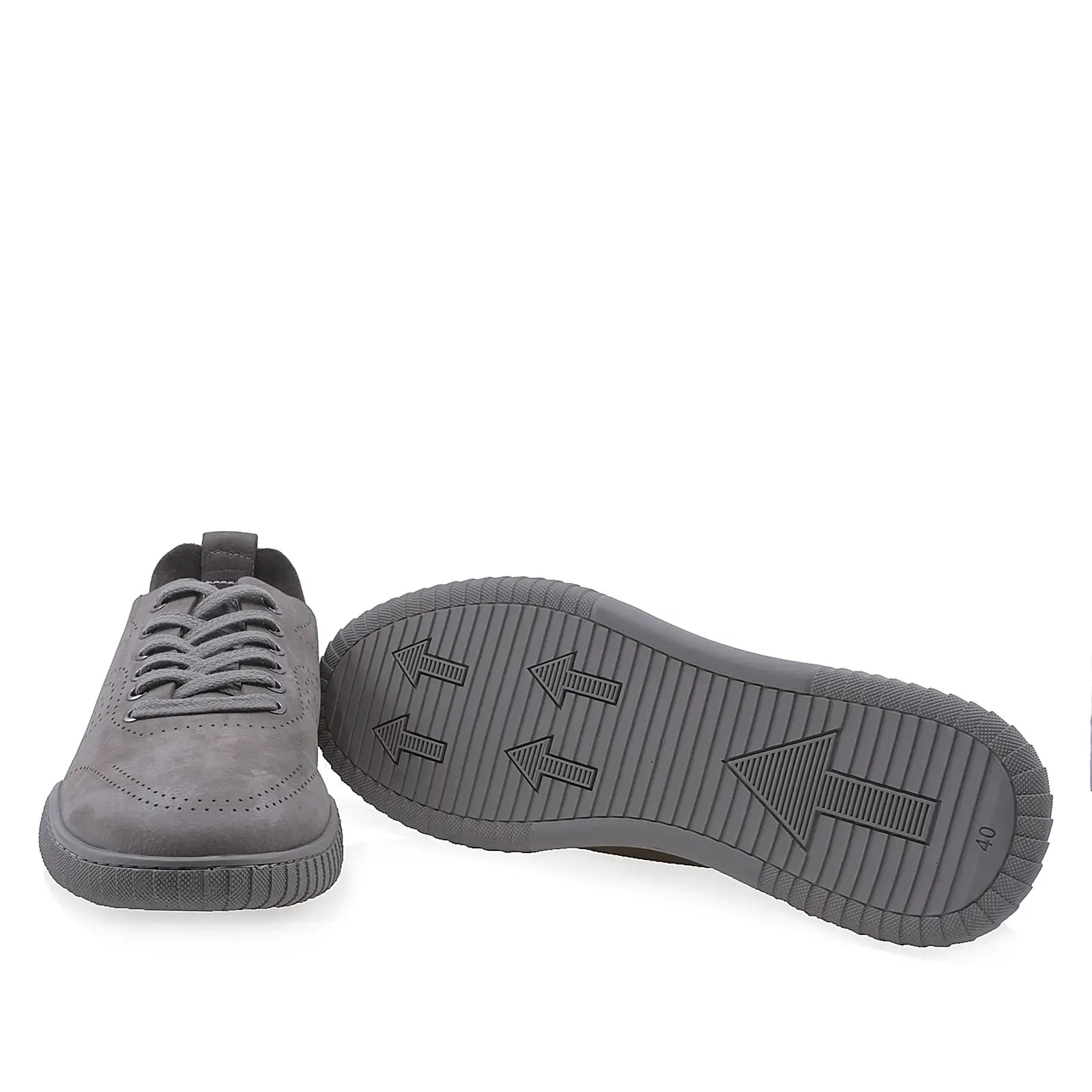 Pantofi barbati casual Goretti piele nabuc B36-0193-4756 gri
