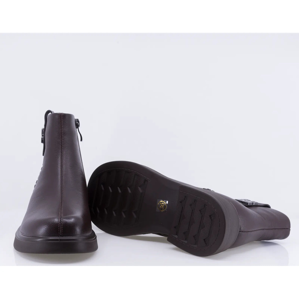 Ghete dama casual Anna Viotti piele naturala D111-5E99252-1 maro