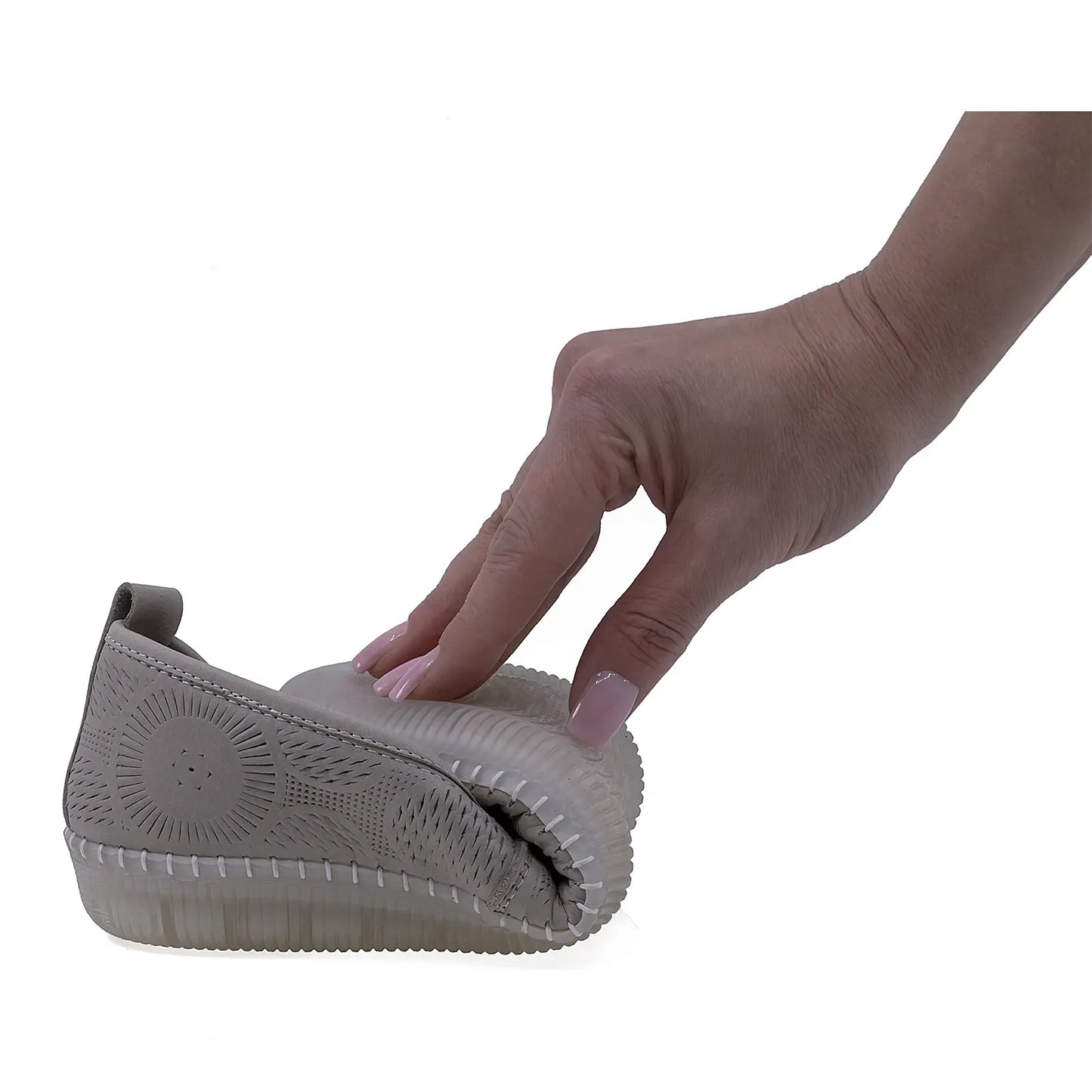 Pantofi Dama Casual Anna Viotti Piele naturala D43-07 gri