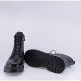 Ghete dama casual Anna Viotti piele naturala D111-3E18563-1 negre
