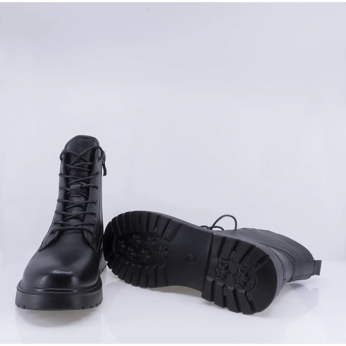 Ghete dama casual Anna Viotti piele naturala D111-3E18563-1 negre