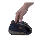 Pantofi barbati casual Goretti piele nabuc B36-9505-1 bleumarin