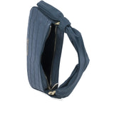 Geantă damă Anna Viotti piele naturala CS8136-001 albastra