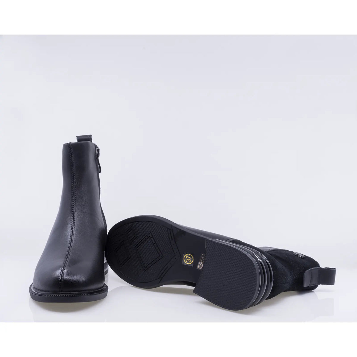 Ghete Dama Elegante Anna Viotti Piele Naturala D111-26AW26-2 negre