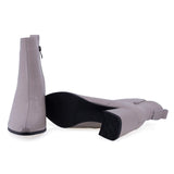 Botine dama elegante Anna Viotti piele naturala D106-M572-Q478-3 bej